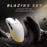 ATK Blazing Sky X1 Ultra Gaming Mouse - 3 modes, Omron Optical Microswitches, PAW3950Ultra Sensor, Wireless 8000Hz, 500mAh, 54g 100% Teflon Feet