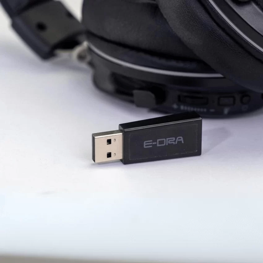 E-Dra EH493W Wireless 2.4G Gaming Headset - Black, Microphone 3 E-Dra EH493W Wireless 2.4G Gaming Headset - Black, Microphone - Ảnh 3