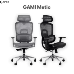 Gami Metic Ergonomic Chair - FluidMotion System, ngả lưng 130 độ, Lưới Krall + Roth, tựa đầu HeadFlex 8D, kê tay 3D