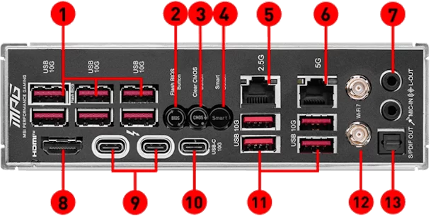 MSI MPG Z890 CARBON WIFI spec