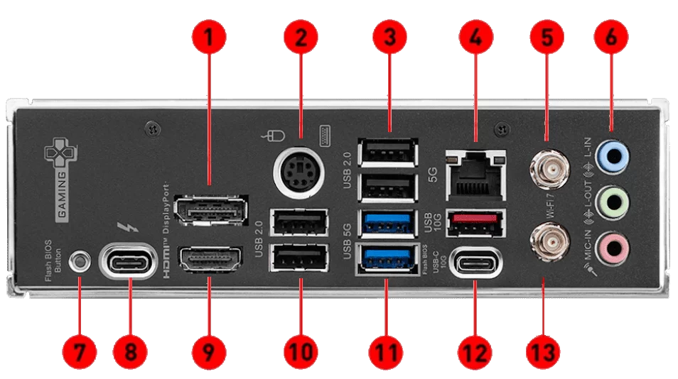 MSI Z890 GAMING PLUS WIFI connection