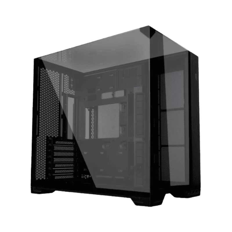 Lian Li O11 Vision Compact Black Case - Aluminum, Steel, Tempered Glass ATX Mid Tower 1 Lian Li O11 Vision Compact Black Case - Aluminum, Steel, Tempered Glass ATX Mid Tower