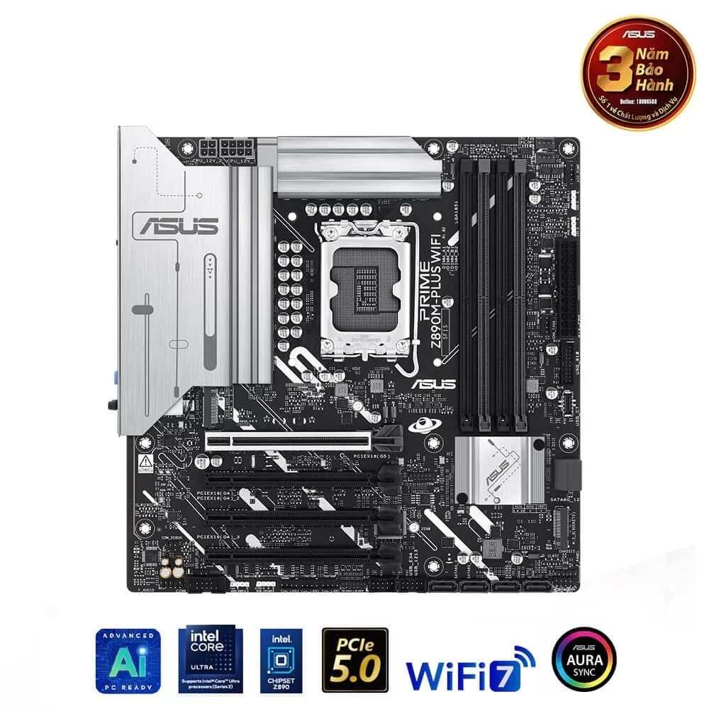 ASUS PRIME Z890M-PLUS WIFI Mainboard 5 ASUS PRIME Z890M-PLUS WIFI Mainboard - Ảnh 5