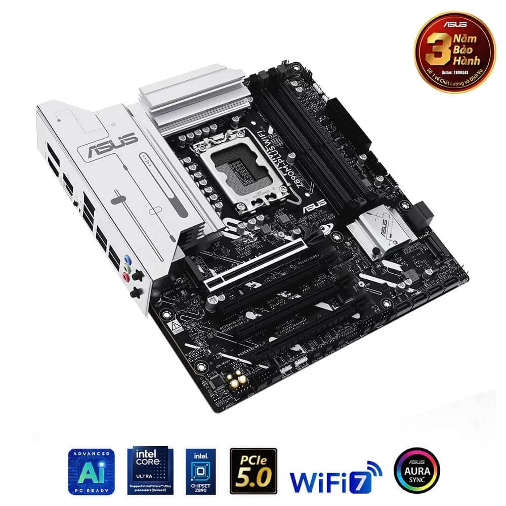 ASUS PRIME Z890M-PLUS WIFI Mainboard 3 ASUS PRIME Z890M-PLUS WIFI Mainboard - Ảnh 3