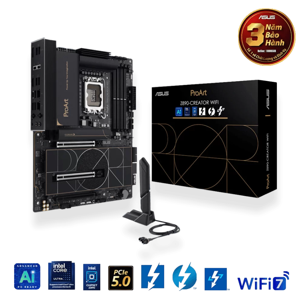 ASUS PROART Z890 CREATOR WIFI Mainboard 1 ASUS PROART Z890 CREATOR WIFI Mainboard