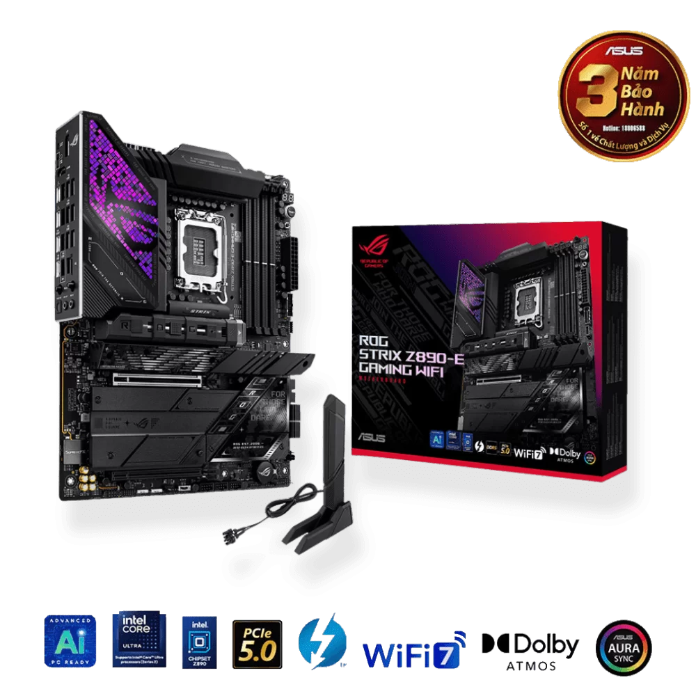 ASUS ROG STRIX Z890-E GAMING WIFI Mainboard 1 ASUS ROG STRIX Z890-E GAMING WIFI Mainboard