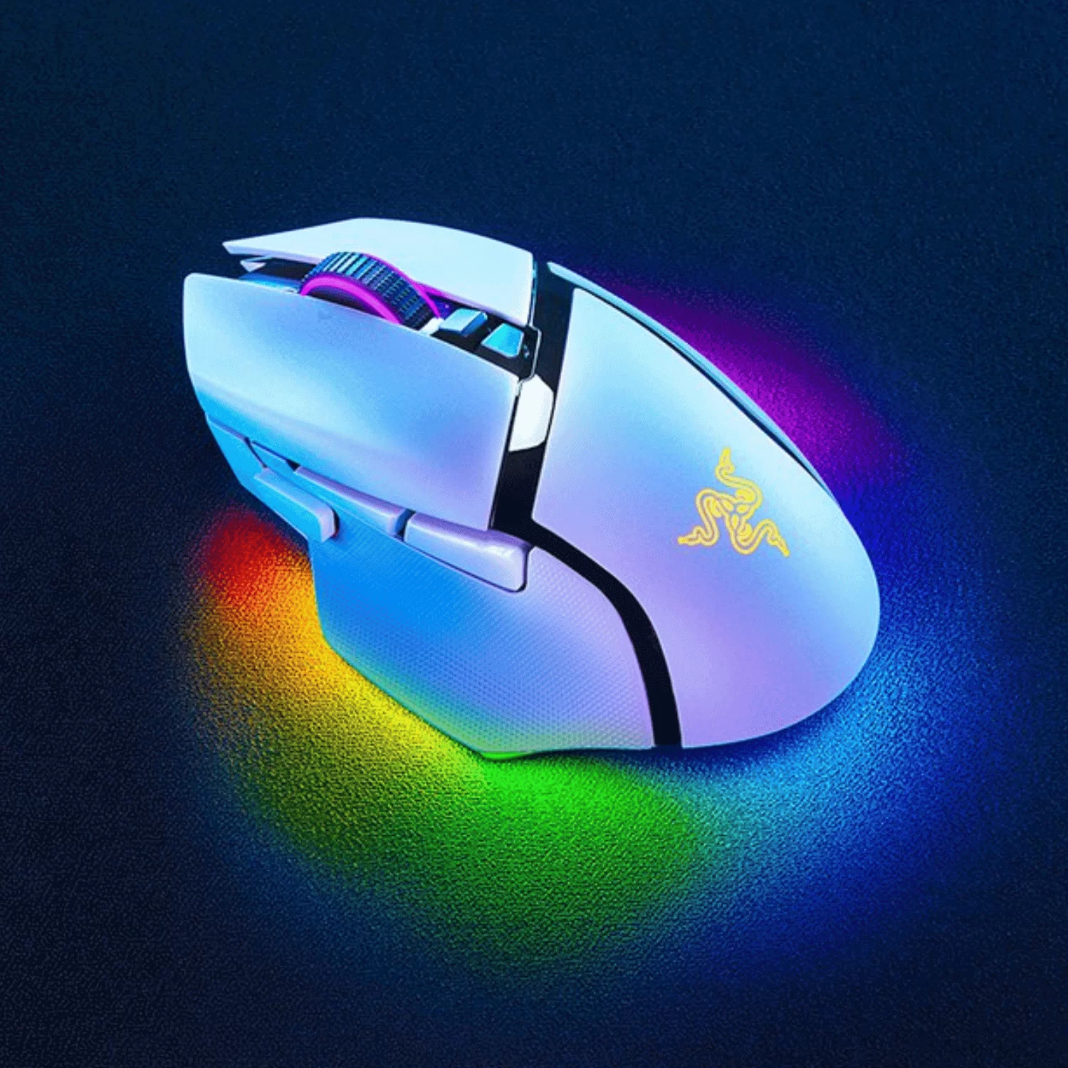 Razer Basilisk V3 Pro 35K Wireless Gaming Mouse - White, 35000 DPI, Chroma RGB, HyperScroll Tilt Wheel 2 Razer Basilisk V3 Pro 35K Wireless Gaming Mouse - White, 35000 DPI, Chroma RGB, HyperScroll Tilt Wheel - Ảnh 2