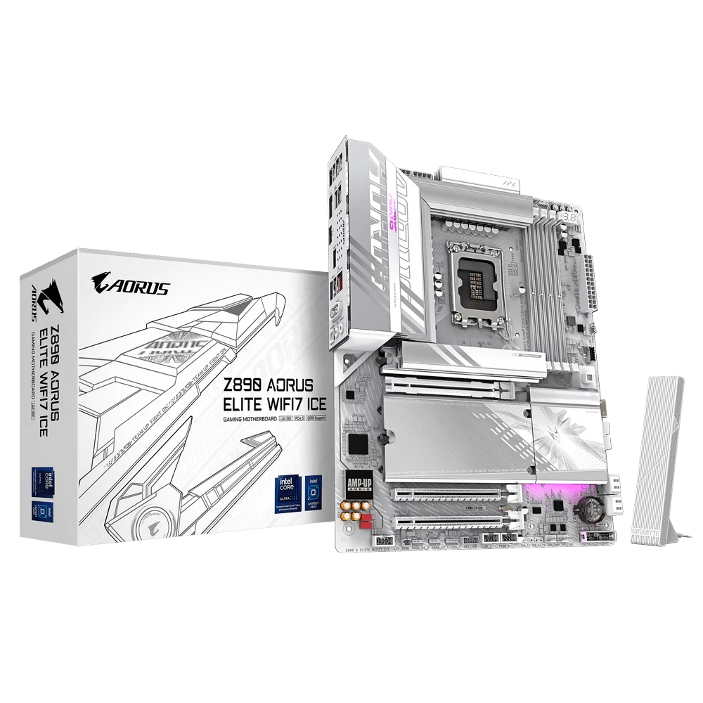 GIGABYTE Z890 AORUS ELITE WIFI7 ICE Mainboard 1 GIGABYTE Z890 AORUS ELITE WIFI7 ICE Mainboard