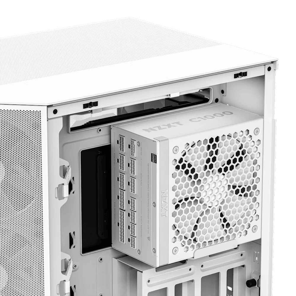 NZXT C1000 Gold ATX 3.1 WHITE (PA-0G2BW-EU) PSU - 1000W, 80 Plus Gold, 2V-2x6 Connector, Zero Fan Mode, 100% Japanese Capacitors 3 NZXT C1000 Gold ATX 3.1 WHITE (PA-0G2BW-EU) PSU - 1000W, 80 Plus Gold, 2V-2x6 Connector, Zero Fan Mode, 100% Japanese Capacitors - Ảnh 3