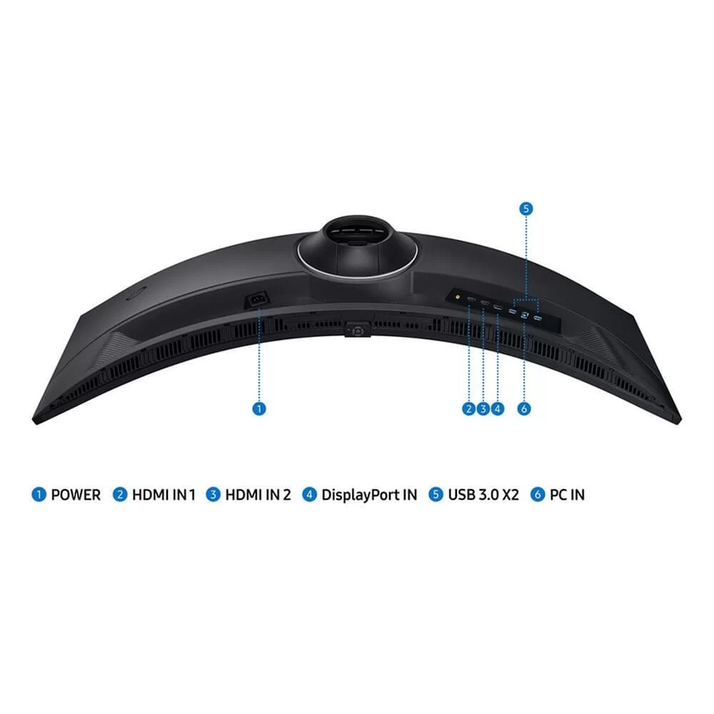 Samsung Odyssey G9 G95C LS49CG954EEXXV Curved 1000R Gaming Monitor - 49 inch 32:9 DQHD (5120 x 1440), VA, 240Hz, 1ms (GtG), HDCP Version (DP) 2.2 + HDMI 2.1 + Dispalyport 1.4 + HDCP Version (HDMI) 2.2 5 Samsung Odyssey G9 G95C LS49CG954EEXXV Curved 1000R Gaming Monitor - 49 inch 32:9 DQHD (5120 x 1440), VA, 240Hz, 1ms (GtG), HDCP Version (DP) 2.2 + HDMI 2.1 + Dispalyport 1.4 + HDCP Version (HDMI) 2.2 - Ảnh 5