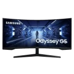 Samsung Odyssey G5 G55T LC34G55TWWEXXV Curved 1000R Gaming Monitor - 34 inch 21:9 WQHD (3440 x 1440), VA, 160Hz, 1ms(MPRT), HDMI 1.4 + Displayport 1.4