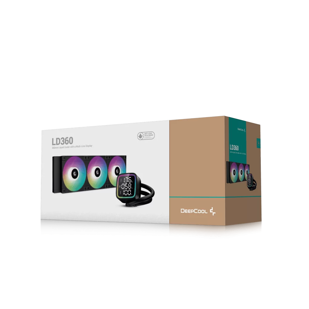 DeepCool LD360 ARGB AIO Liquid CPU Cooler - Black, 360mm Radiator, FD12 ARGB fans, 5th generation pump, AM5-LGA1700 compatible 6 DeepCool LD360 ARGB AIO Liquid CPU Cooler - Black, 360mm Radiator, FD12 ARGB fans, 5th generation pump, AM5-LGA1700 compatible - Ảnh 6