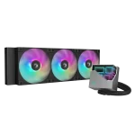 DeepCool LT360 ARGB Black AIO Liquid CPU Cooler - 360mm Radiator, FD12 ARGB Fans, 5th generation pump, AM5-LGA1700 compatible