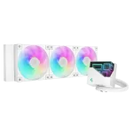 DeepCool LT360 ARGB WH AIO Liquid CPU Cooler - White, 360mm Radiator, FD12 ARGB Fans, 5th generation pump, AM5-LGA1700 compatible