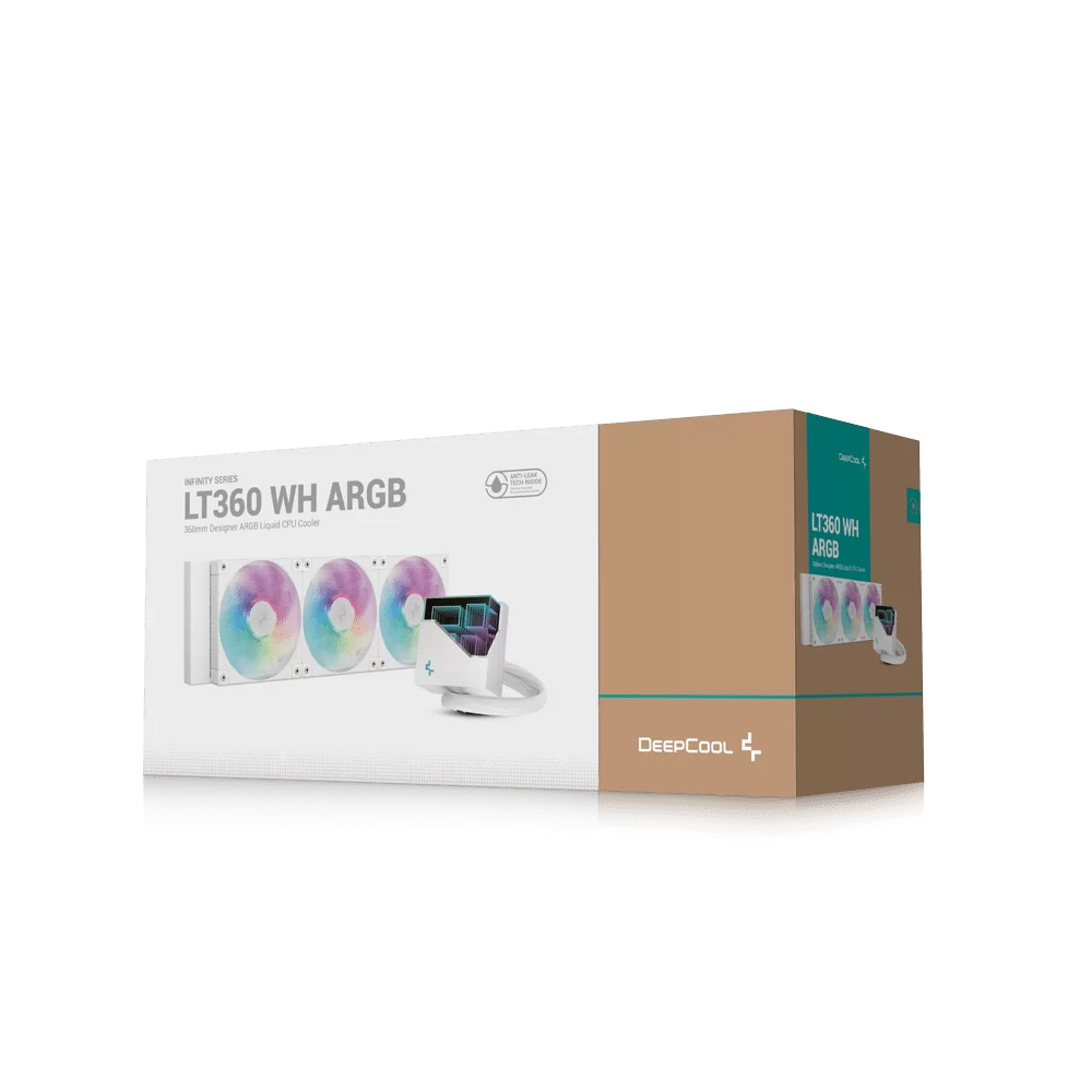 DeepCool LD360 ARGB WH AIO Liquid CPU Cooler - White, 360mm Radiator, FD12 ARGB fans, 5th generation pump, AM5-LGA1700 compatible 6 DeepCool LD360 ARGB WH AIO Liquid CPU Cooler - White, 360mm Radiator, FD12 ARGB fans, 5th generation pump, AM5-LGA1700 compatible - Ảnh 6