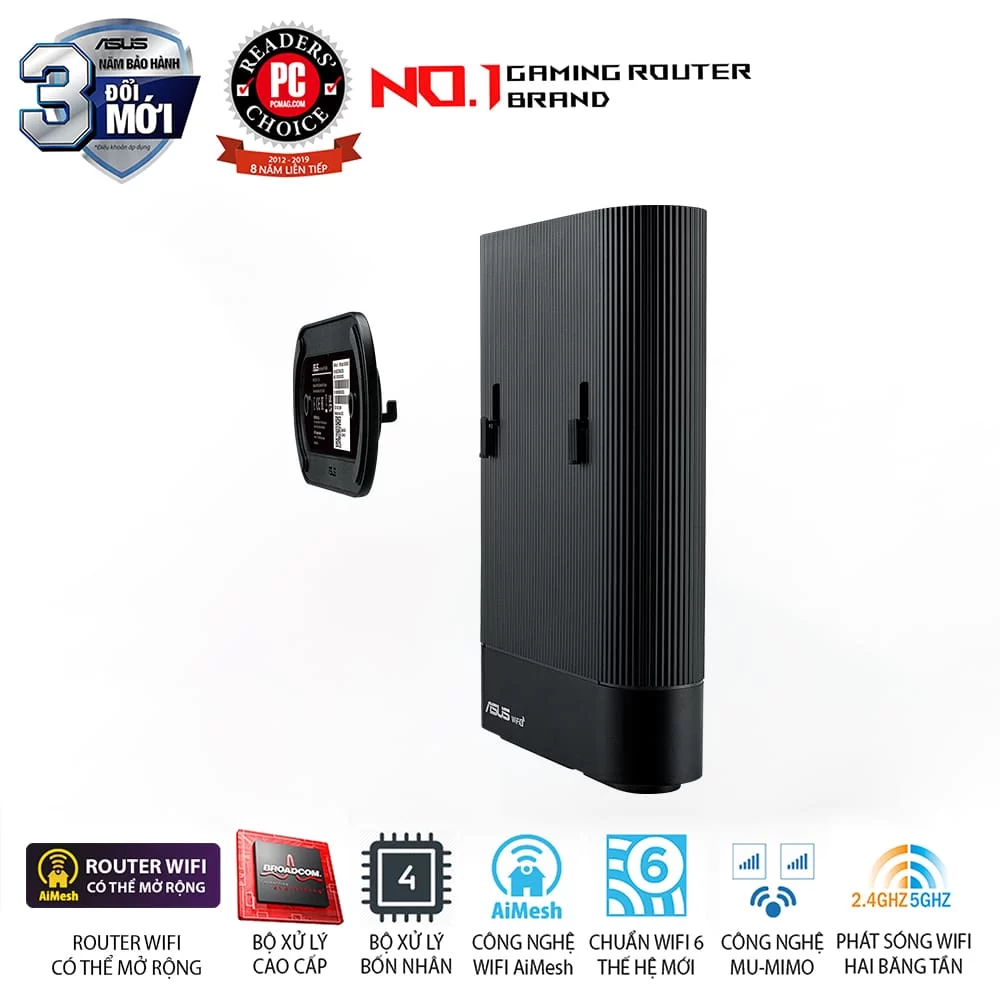 ASUS RT-AX59U WiFi Router - AX4200 (802.11ax) AiMesh, AiProtection Pro, Safe Browsing, In 8 ASUS RT-AX59U WiFi Router - AX4200 (802.11ax) AiMesh, AiProtection Pro, Safe Browsing, In - Ảnh 8