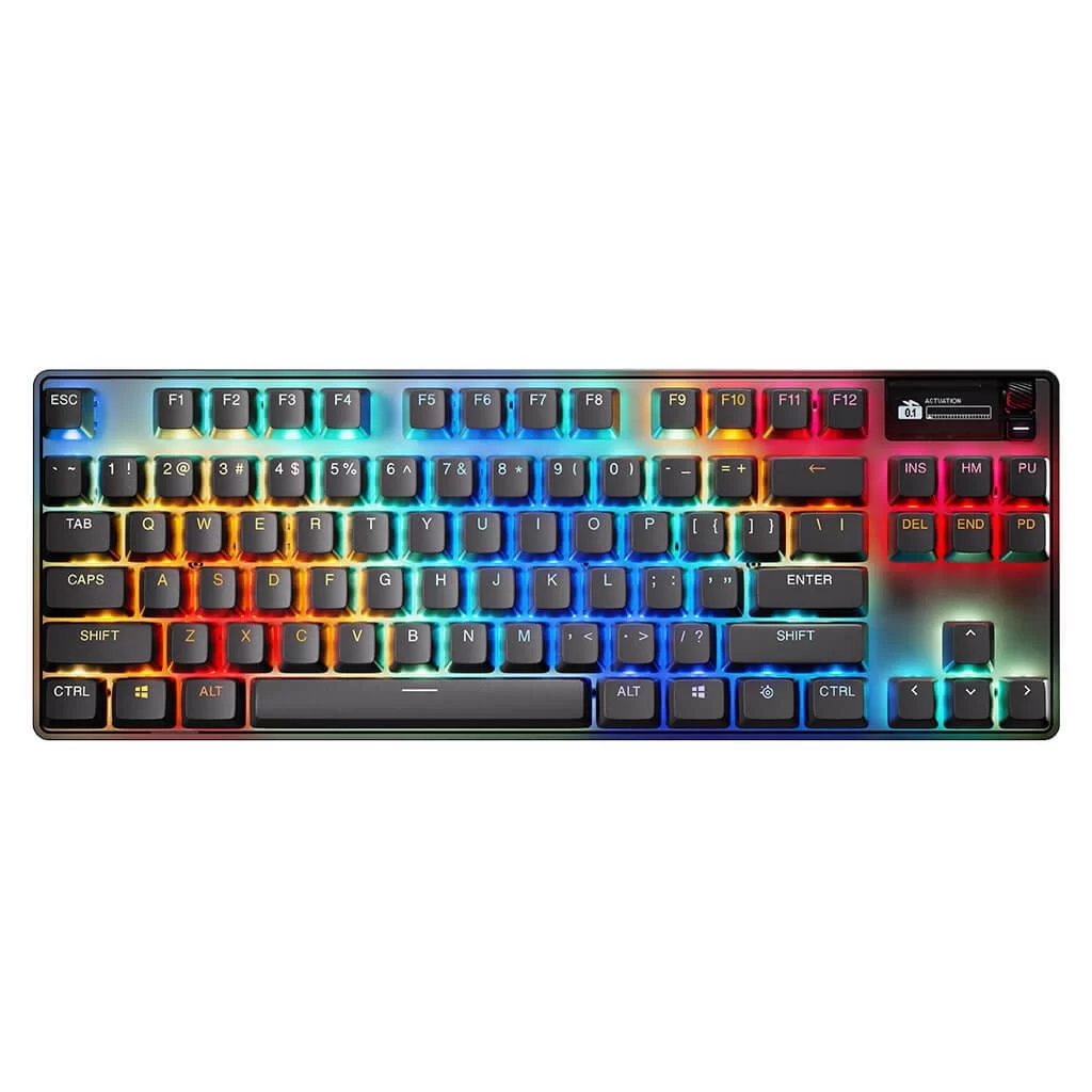 SteelSeries Apex Pro TKL Wireless Gen 3 Gaming Keyboard - 3 modes, OmniPoint 3.0 HyperMagnetic Switches, OLED Smart Display, Dynamic Per-Key RGB Illumination, Rubber Tri Level Feet, Magnetic Wrist Rest 5 SteelSeries Apex Pro TKL Wireless Gen 3 Gaming Keyboard - 3 modes, OmniPoint 3.0 HyperMagnetic Switches, OLED Smart Display, Dynamic Per-Key RGB Illumination, Rubber Tri Level Feet, Magnetic Wrist Rest - Ảnh 5