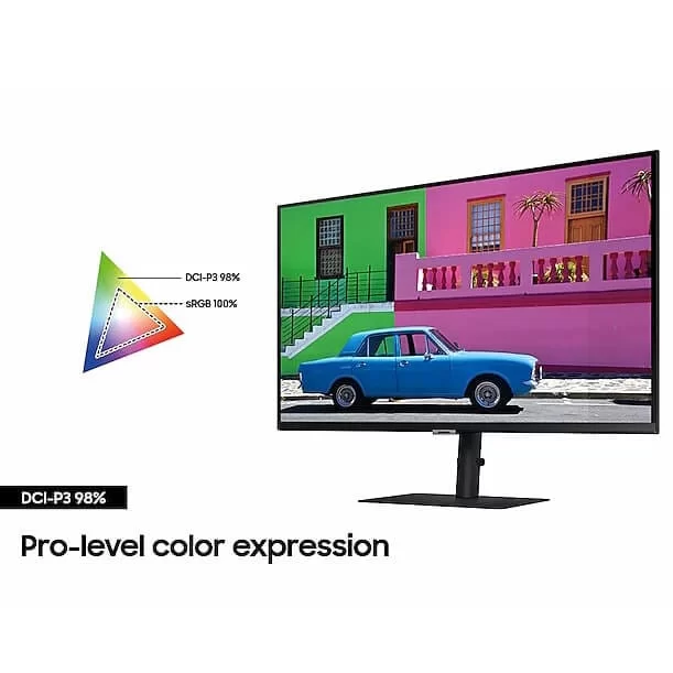 Samsung ViewFinity S8 S80PB LS27B800PXEXXV Monitor - 27 inch 4K UHD (3840x2160), IPS, 60Hz, 5ms, HDMI 2.0, HDCP 2.2 (HDMI), DP 1.4, Type-C 90W PD 8 Samsung ViewFinity S8 S80PB LS27B800PXEXXV Monitor - 27 inch 4K UHD (3840x2160), IPS, 60Hz, 5ms, HDMI 2.0, HDCP 2.2 (HDMI), DP 1.4, Type-C 90W PD - Ảnh 8