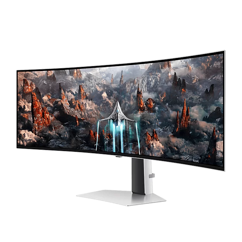 Samsung Odyssey OLED G9 G93SC LS49CG934SEXXV Curved 1800R Gaming Monitor - 49 inch 32:9 OLED DQHD (5,120 x 1,440), 240Hz, 0.03ms(GTG), 250cd/㎡, VESA DisplayHDR True Black 400, HDR10+ Gaming 2 Samsung Odyssey OLED G9 G93SC LS49CG934SEXXV Curved 1800R Gaming Monitor - 49 inch 32:9 OLED DQHD (5,120 x 1,440), 240Hz, 0.03ms(GTG), 250cd/㎡, VESA DisplayHDR True Black 400, HDR10+ Gaming - Ảnh 2