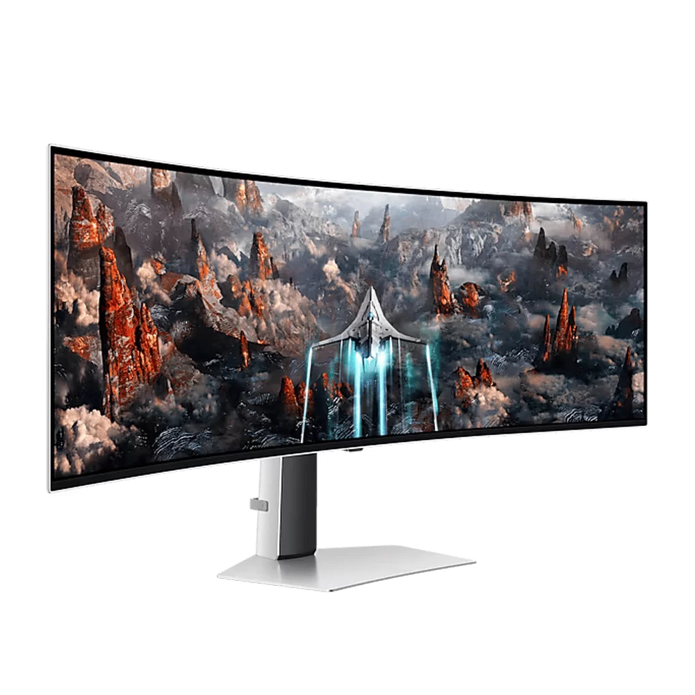 Samsung Odyssey OLED G9 G93SC LS49CG934SEXXV Curved 1800R Gaming Monitor - 49 inch 32:9 OLED DQHD (5,120 x 1,440), 240Hz, 0.03ms(GTG), 250cd/㎡, VESA DisplayHDR True Black 400, HDR10+ Gaming 3 Samsung Odyssey OLED G9 G93SC LS49CG934SEXXV Curved 1800R Gaming Monitor - 49 inch 32:9 OLED DQHD (5,120 x 1,440), 240Hz, 0.03ms(GTG), 250cd/㎡, VESA DisplayHDR True Black 400, HDR10+ Gaming - Ảnh 3