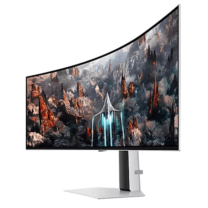 Samsung Odyssey OLED G9 G93SC LS49CG934SEXXV Curved 1800R Gaming Monitor - 49 inch 32:9 OLED DQHD (5,120 x 1,440), 240Hz, 0.03ms(GTG), 250cd/㎡, VESA DisplayHDR True Black 400, HDR10+ Gaming 4 Samsung Odyssey OLED G9 G93SC LS49CG934SEXXV Curved 1800R Gaming Monitor - 49 inch 32:9 OLED DQHD (5,120 x 1,440), 240Hz, 0.03ms(GTG), 250cd/㎡, VESA DisplayHDR True Black 400, HDR10+ Gaming - Ảnh 4