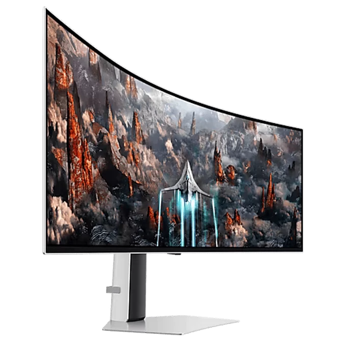 Samsung Odyssey OLED G9 G93SC LS49CG934SEXXV Curved 1800R Gaming Monitor - 49 inch 32:9 OLED DQHD (5,120 x 1,440), 240Hz, 0.03ms(GTG), 250cd/㎡, VESA DisplayHDR True Black 400, HDR10+ Gaming 5 Samsung Odyssey OLED G9 G93SC LS49CG934SEXXV Curved 1800R Gaming Monitor - 49 inch 32:9 OLED DQHD (5,120 x 1,440), 240Hz, 0.03ms(GTG), 250cd/㎡, VESA DisplayHDR True Black 400, HDR10+ Gaming - Ảnh 5