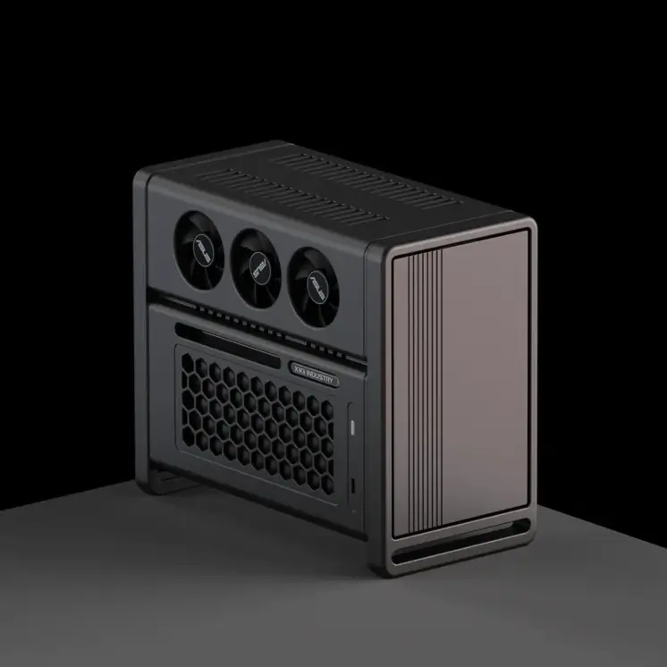 XIKII INDUSTRY FF04 LP Horizontal With ENP-8345L PSU Case 3 XIKII INDUSTRY FF04 LP Horizontal With ENP-8345L PSU Case - Ảnh 3