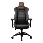 Cougar Armor EVO Gaming Chair - Orange, Magnetic Memory Foam Neck Pillow, PVC leather, Full steel frame, 5D armrest, Footrest, Lumbar Cushion