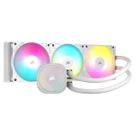 CORSAIR NAUTILUS 360 RS ARGB Liquid CPU Cooler (CW-9060095-WW) - White, 360mm radiator, 3x 120mm RS120 ARGB fans
