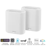 ASUS ExpertWiFi EBM68 2 packs Router - White, AX7800 Tri-band Business Mesh WiFi 6 Syste
