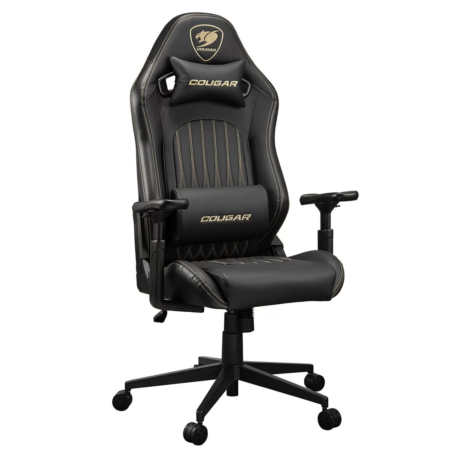 Cougar Explore Royal Gaming Chair - Breathable Velvet Fabric & PVC Leather, 3D Armrests, Lumbar & Neck Pillows 3 Cougar Explore Royal Gaming Chair - Breathable Velvet Fabric & PVC Leather, 3D Armrests, Lumbar & Neck Pillows - Ảnh 3