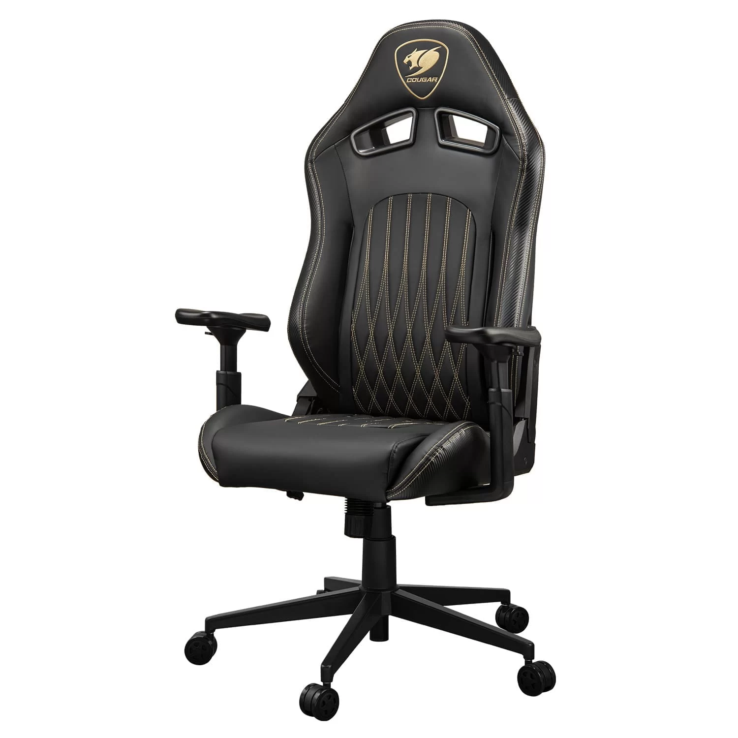 Cougar Explore Royal Gaming Chair - Breathable Velvet Fabric & PVC Leather, 3D Armrests, Lumbar & Neck Pillows 10 Cougar Explore Royal Gaming Chair - Breathable Velvet Fabric & PVC Leather, 3D Armrests, Lumbar & Neck Pillows - Ảnh 10