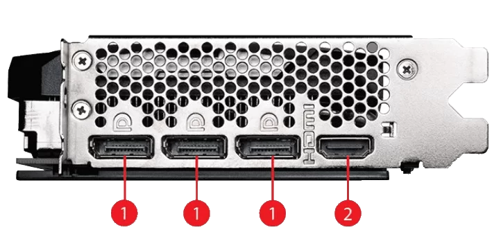 MSI GeForce RTX 4070 VENTUS 2X E1 12G OC Graphics Card I O