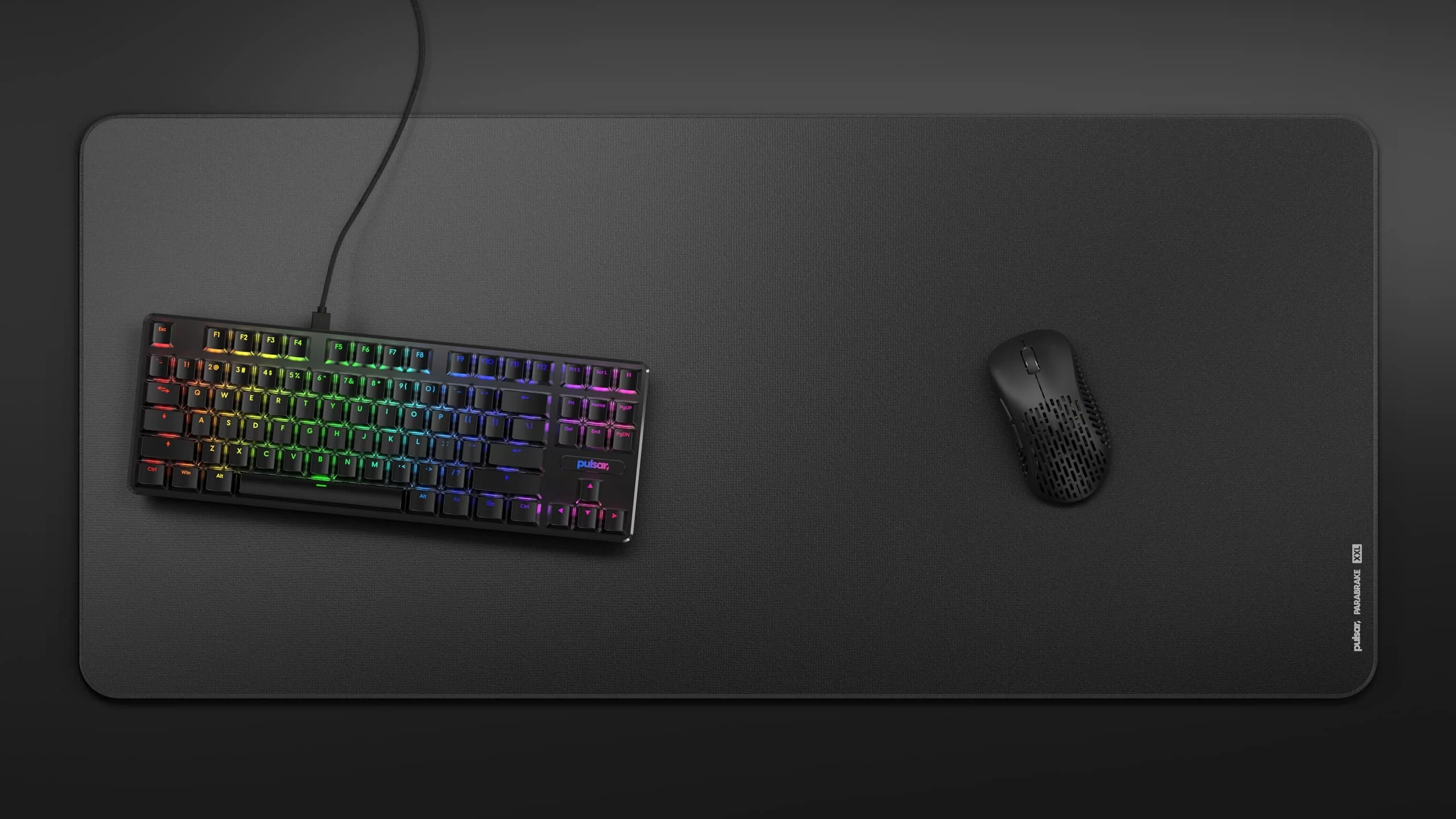 Pulsar Parabrake V2 Slow Speed Gaming Mouse Pad desk setup