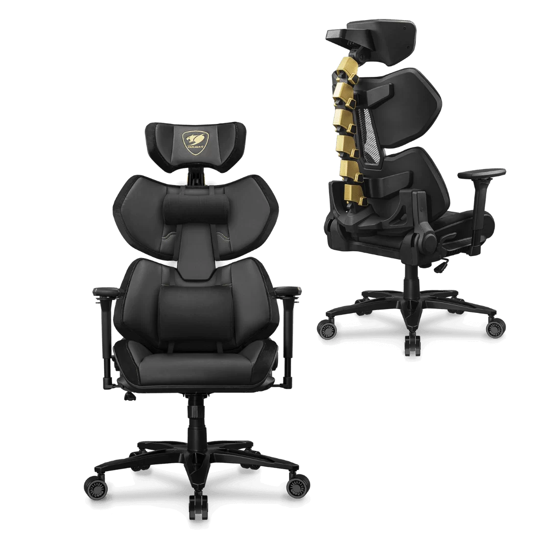 Cougar Terminator Elite Gold Egronomic Gaming Chair 1 Cougar Terminator Elite Gold Egronomic Gaming Chair