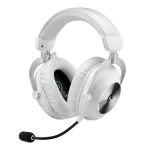 Logitech Pro X 2 LIGHTSPEED White Wireless Gaming Headset - Detachable Mic, 50mm Graphene Drivers, DTS:X 2.0, 7.1, Bluetooth/USB/3.5mm Aux