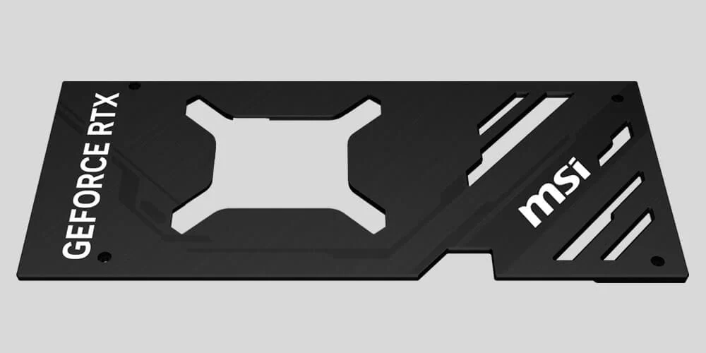 msi rtx4070 ventus 2x e 12g oc backplate