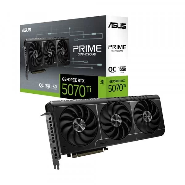 ASUS Prime GeForce RTX 5070Ti OC Edition 16GB GDDR7 (PRIME-RTX5070TI-O16G) Graphics Card 1 ASUS Prime GeForce RTX 5070Ti OC Edition 16GB GDDR7 (PRIME-RTX5070TI-O16G) Graphics Card