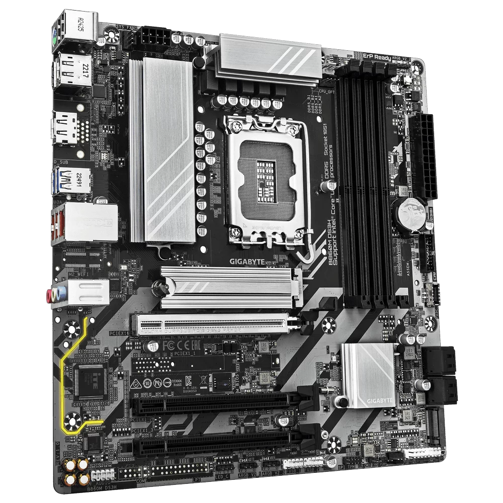 GIGABYTE B860M DS3H Mainboard 3 GIGABYTE B860M DS3H Mainboard - Ảnh 3