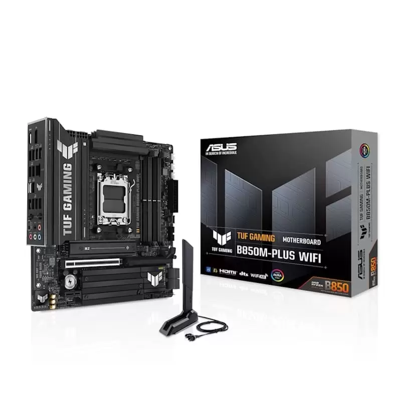 ASUS TUF GAMING B850M-PLUS WIFI Mainboard 1 ASUS TUF GAMING B850M-PLUS WIFI Mainboard