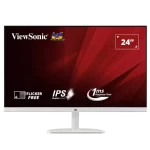 ViewSonic VA2432-H-W Monitor - White, 24 inch, FHD, IPS, 100Hz, Frameless Design