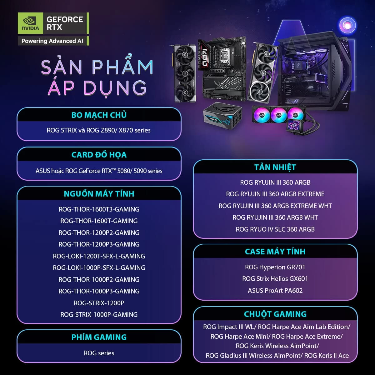 ctkm asus pre order rtx 50 series table