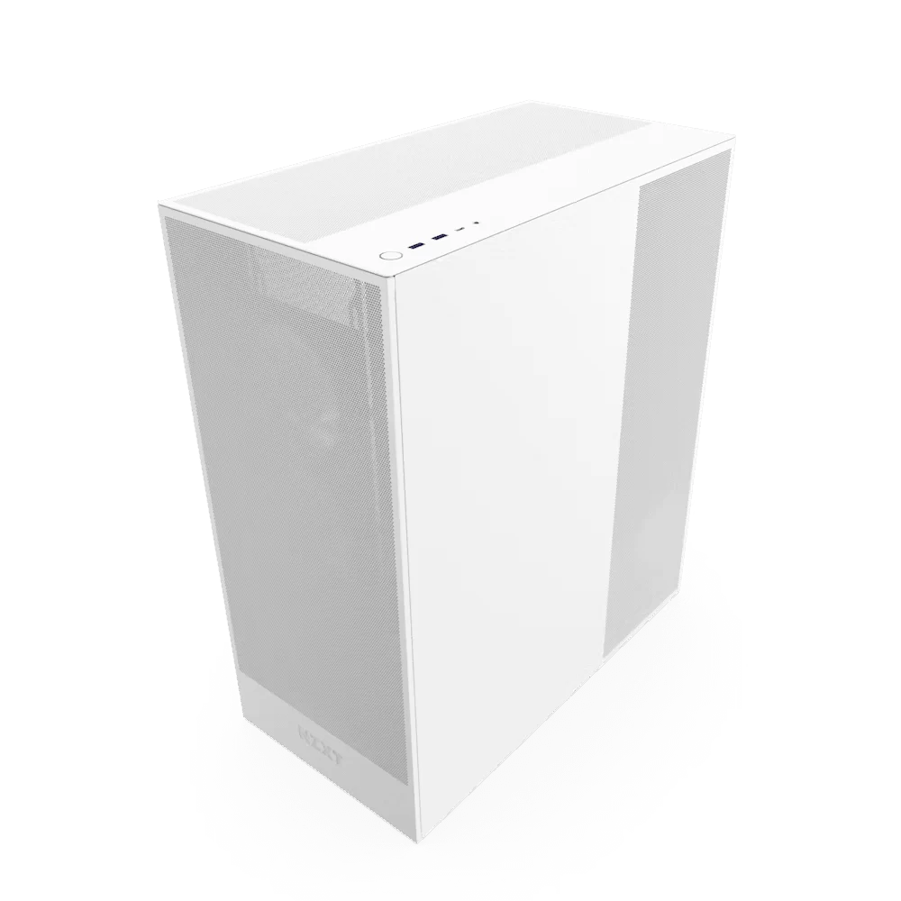 NZXT H7 Flow Matte White (2024) Mid-Tower ATX Airflow Case - All White, 3x F120Q Airflow Fan 2 NZXT H7 Flow Matte White (2024) Mid-Tower ATX Airflow Case - All White, 3x F120Q Airflow Fan - Ảnh 2