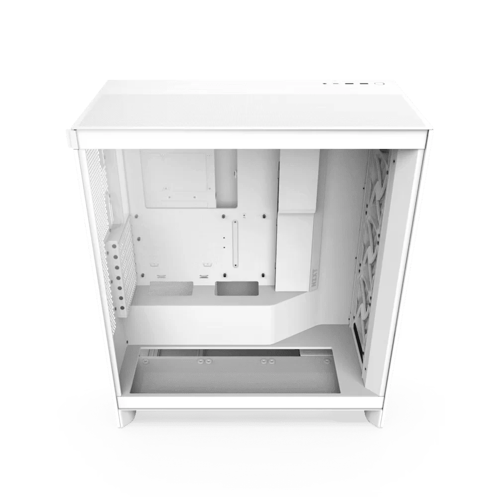 NZXT H7 Flow Matte White (2024) Mid-Tower ATX Airflow Case - All White, 3x F120Q Airflow Fan 5 NZXT H7 Flow Matte White (2024) Mid-Tower ATX Airflow Case - All White, 3x F120Q Airflow Fan - Ảnh 5