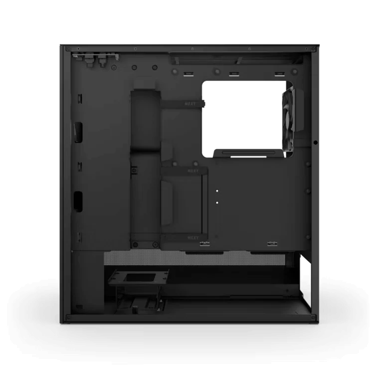 NZXT H5 Flow Matte Black (2024) Compact Mid-Tower ATX Airflow Case - All Black, 2x F120Q Fan 4 NZXT H5 Flow Matte Black (2024) Compact Mid-Tower ATX Airflow Case - All Black, 2x F120Q Fan - Ảnh 4