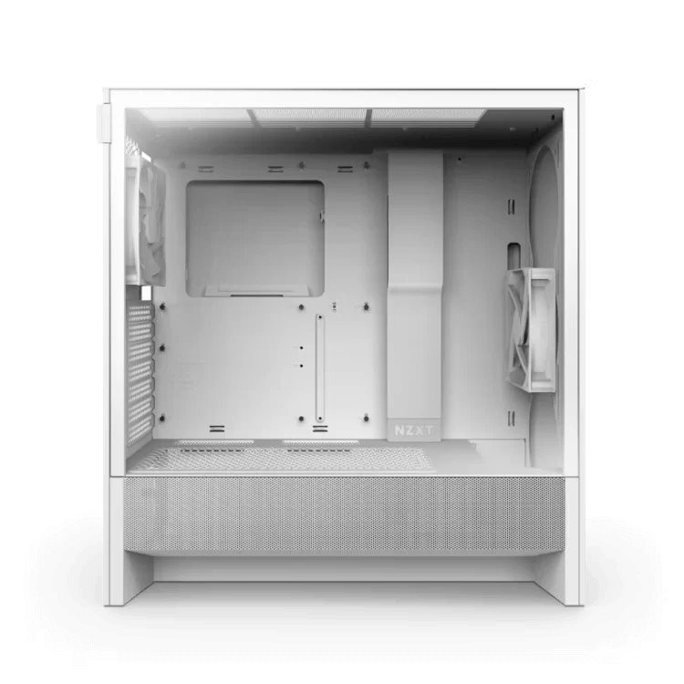 NZXT H5 Flow Matte White (2024) Compact Mid-Tower ATX Airflow Case - All White, 2x F120Q Fan 6 NZXT H5 Flow Matte White (2024) Compact Mid-Tower ATX Airflow Case - All White, 2x F120Q Fan - Ảnh 6