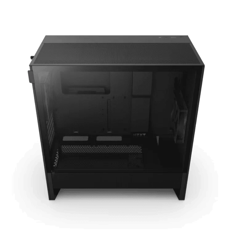 NZXT H5 Flow Matte Black (2024) Compact Mid-Tower ATX Airflow Case - All Black, 2x F120Q Fan 7 NZXT H5 Flow Matte Black (2024) Compact Mid-Tower ATX Airflow Case - All Black, 2x F120Q Fan - Ảnh 7