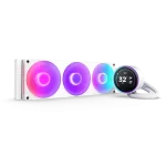 NZXT Kraken Elite 360 RGB V2 White AIO Liquid CPU Cooler - 2.72 inch IPS LCD & RGB, 360mm radiator, F360 RGB Core Fan