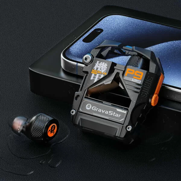 Anc earbuds noise cancelling headphones gravastar sirius plus black 23