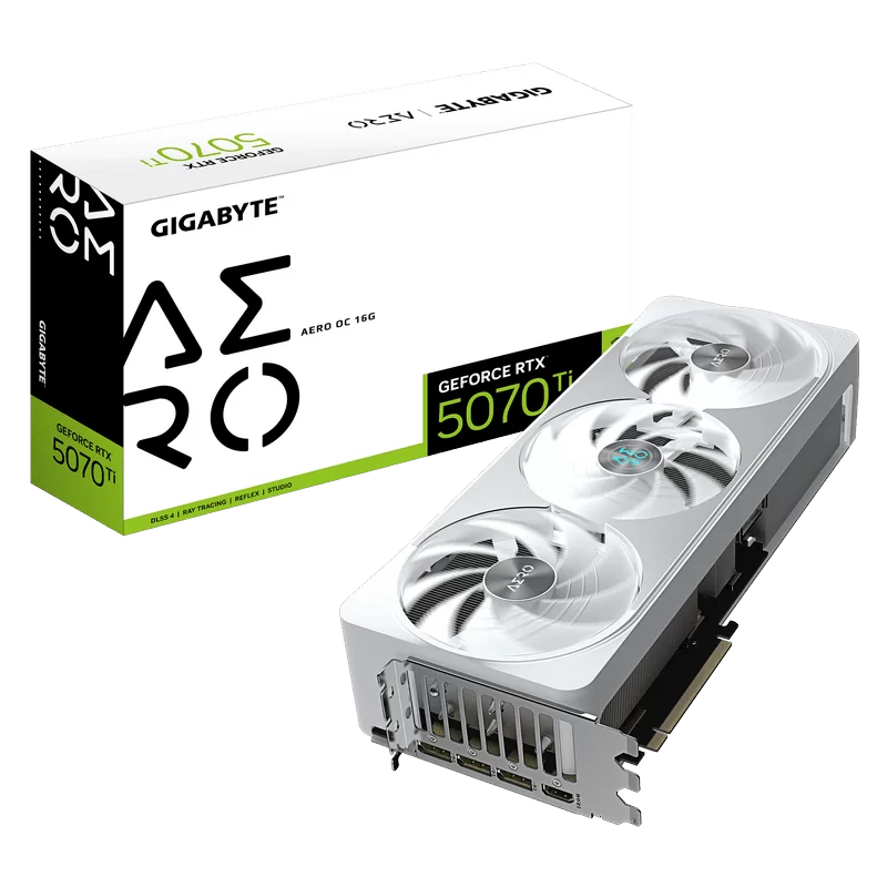 GIGABYTE GeForce RTX 5070Ti AERO OC 16G (GV-N507TAERO OC-16GD) Graphics Card 1 GIGABYTE GeForce RTX 5070Ti AERO OC 16G (GV-N507TAERO OC-16GD) Graphics Card